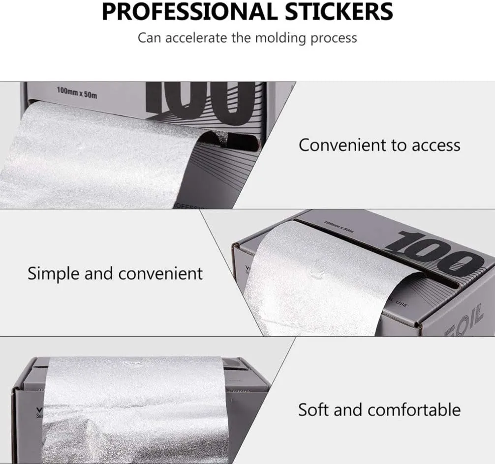 wholesale embossed hair foil for salons high quality embossed aluminum hair foil bulk