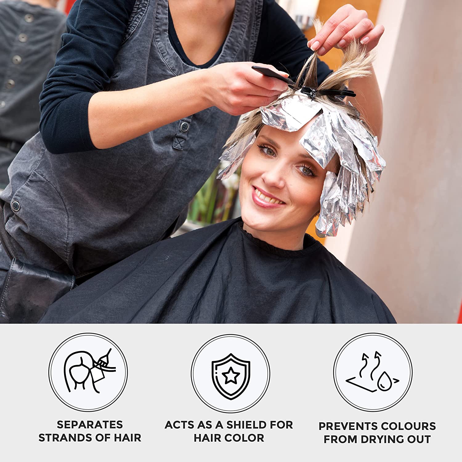 custom print hair foil manufacturer, hair foils for highlights