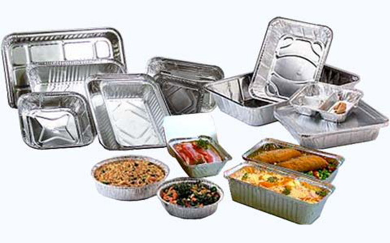 What's the featurers of aluminum food cotainers produced by lauvacs Aluminium Corporation?