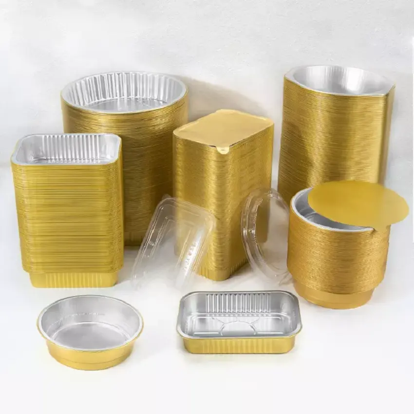 foil containers for food al foil trays aluminium foil pans with lids