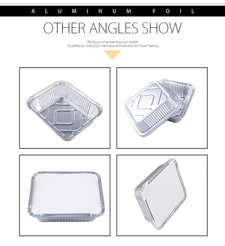 oven aluminium foil disposable aluminum tins logo food containers aluminium foil lid
