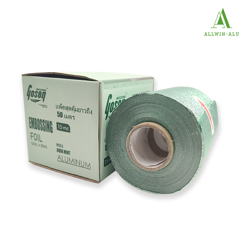 custom printed hair foil with logo custom hair foil for salon chains branded highlighting foil wholesale