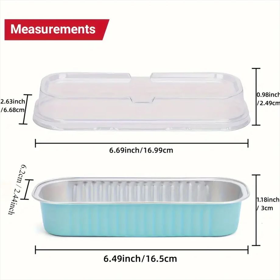 disposalbe aluminum pans with lids rectangular tin foil pans aluminum foil mini laof pans with lids