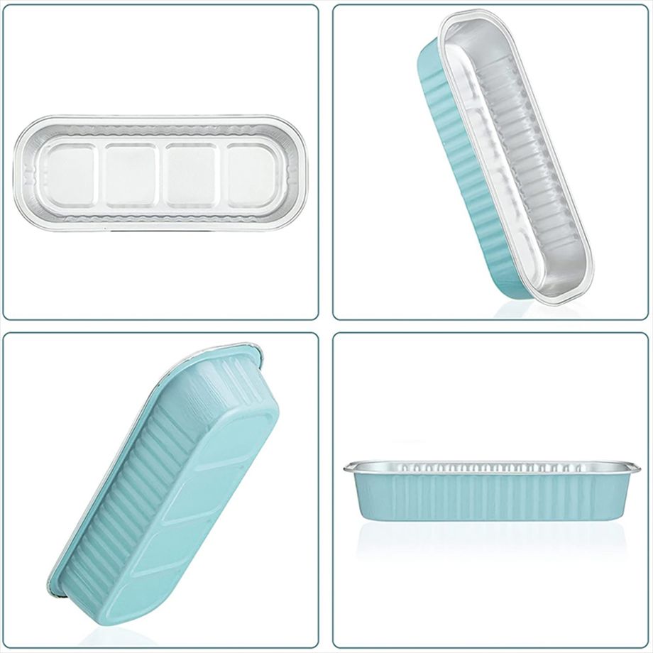 disposable baking pans with lids 200ml aluminum foil mini disposable loaf pans with lids aluminum dishes 