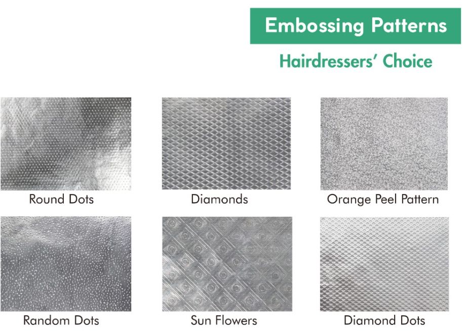 Embossed Non-Slip Foil Sustainable Aluminum Hair Foil